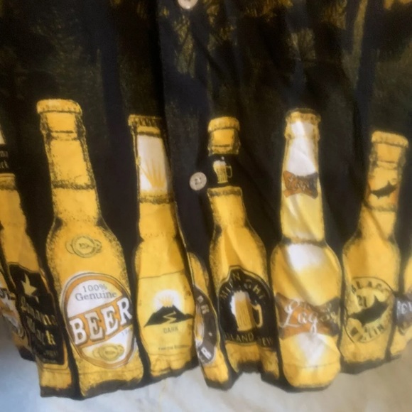 Mens 38-40 Short Sleeved Beer shirt - Picture 2 of 2